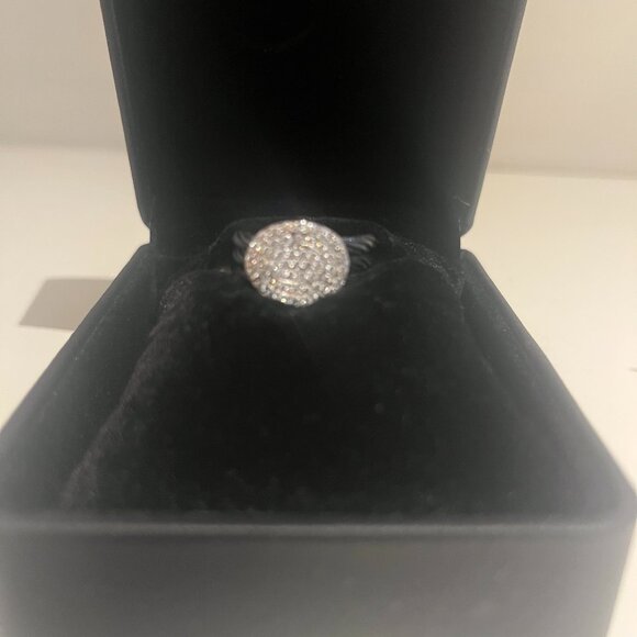 Charriol Diamond Celtic Noir Ring Size 6 1/4 - Picture 3 of 7